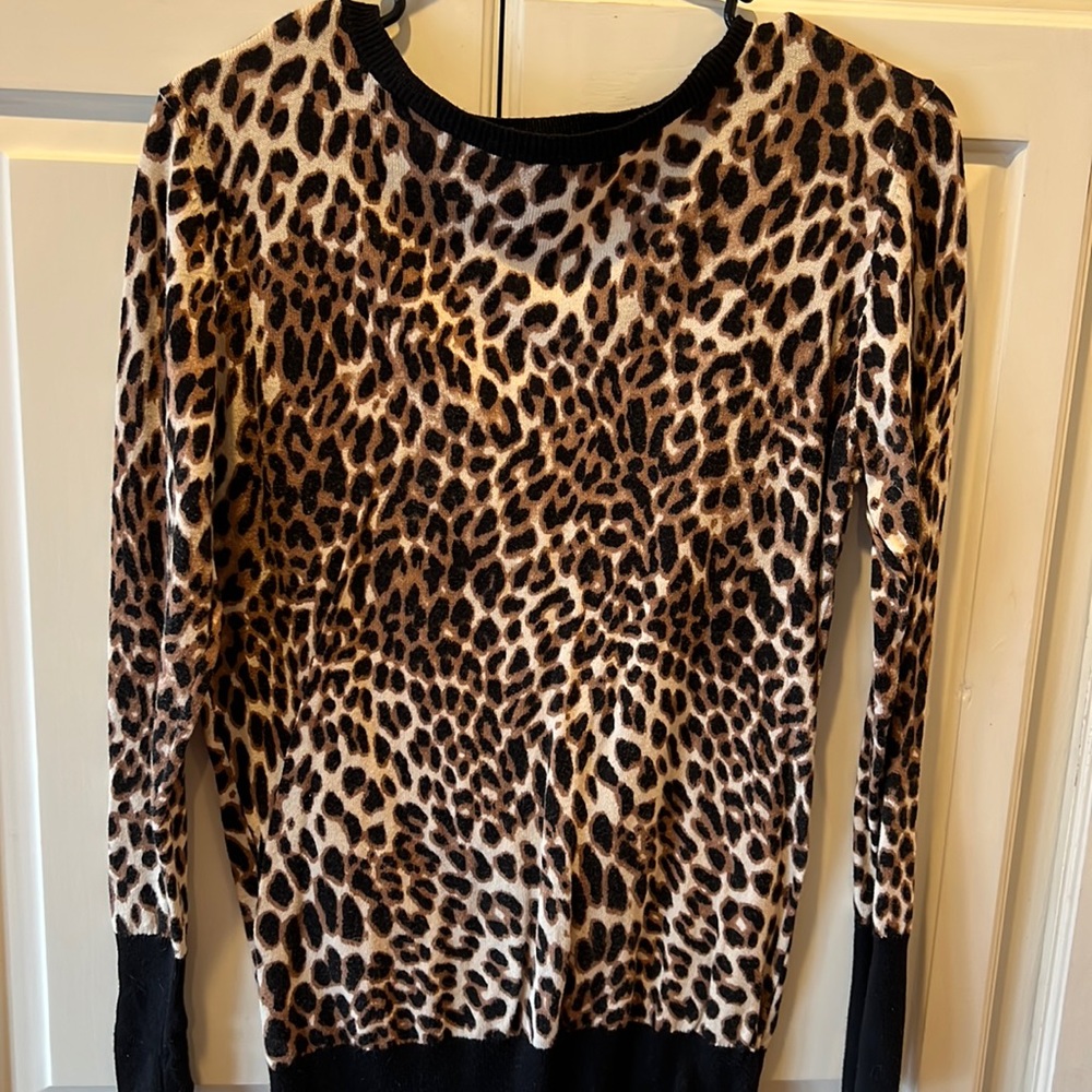 Cheetah print sweater